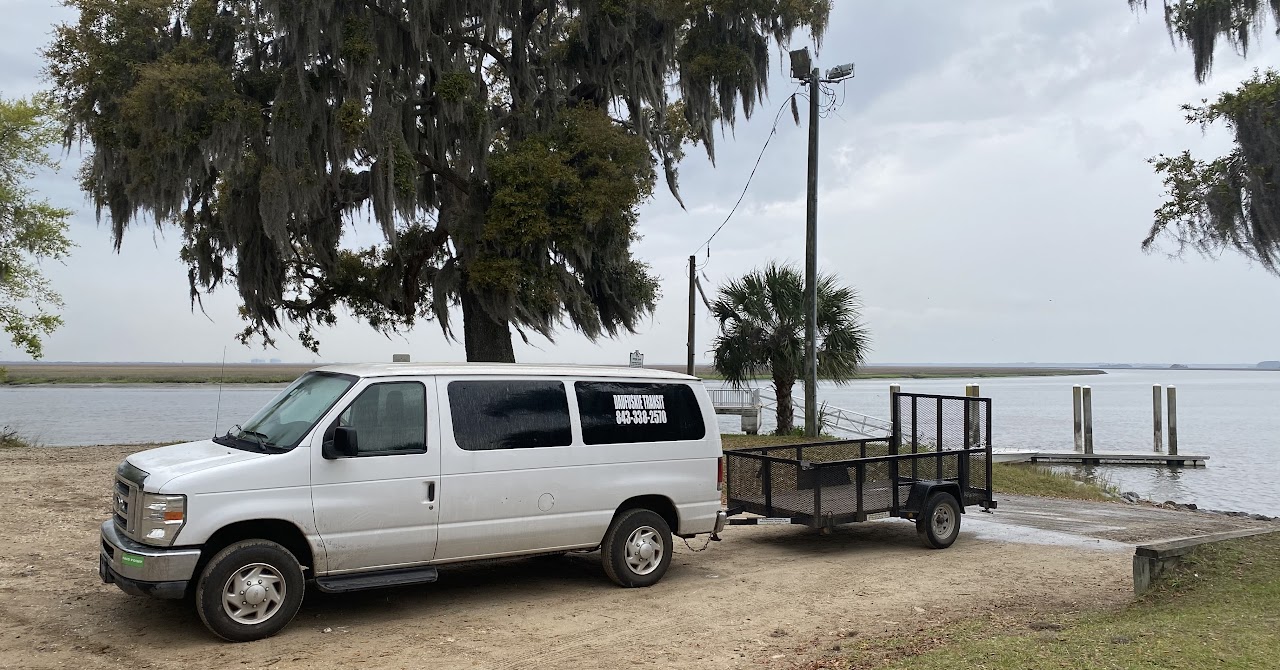 Transit van at the dock